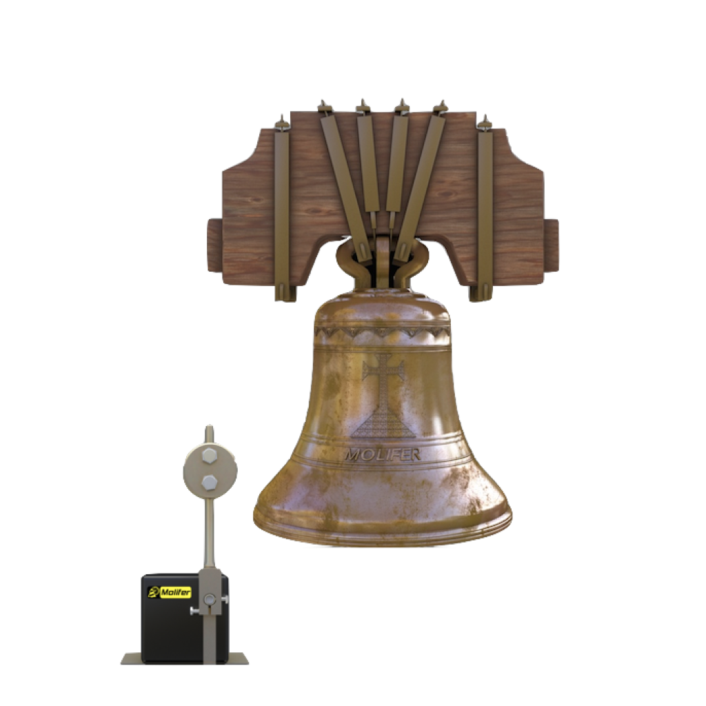 campana con martillo